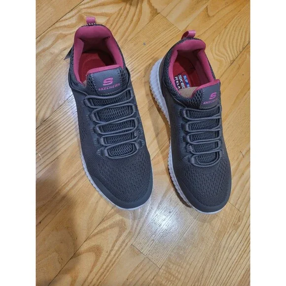 Skechers Work Cessnock Carrboro 77260 Women’s 7 M Black Slip Resistant Shoe New - Picture 2 of 8